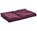 Plaid coralina Fleece color morado, 150x125cm. actuel.