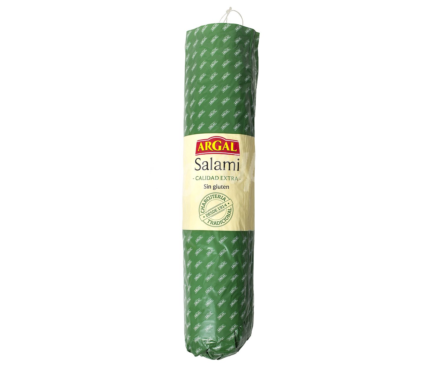 Salami de categoria extra, elaborado sin gluten y cortado en lonchas