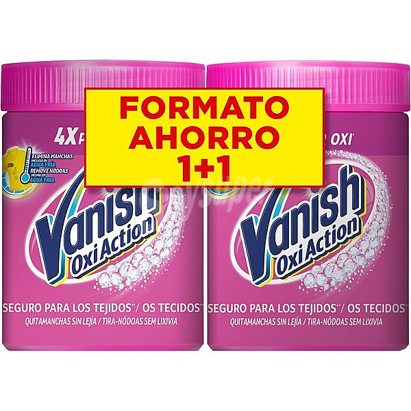 Quitamanchas Oxi Action gel elimina las manchas pack 2 botella 1 l