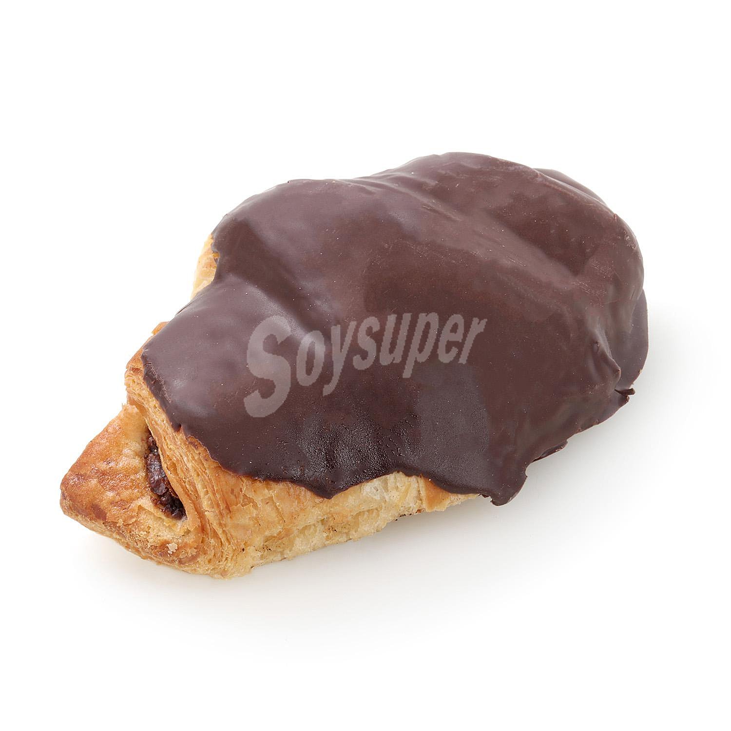 Croissant de mantequilla de chocolate