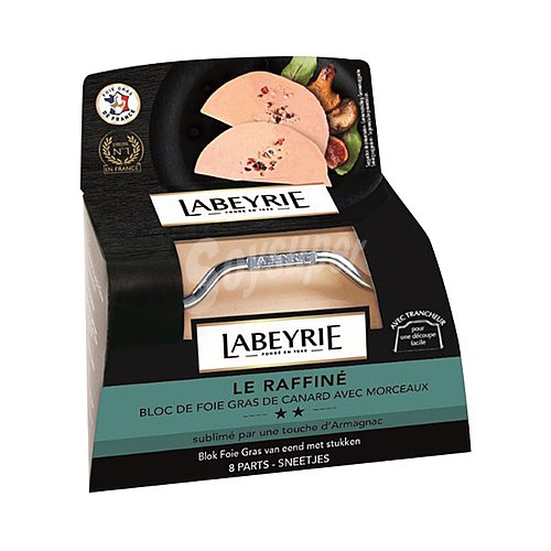 Labeyrie Foie gras de pato con trozos y cortador para laminarlo labeyrie