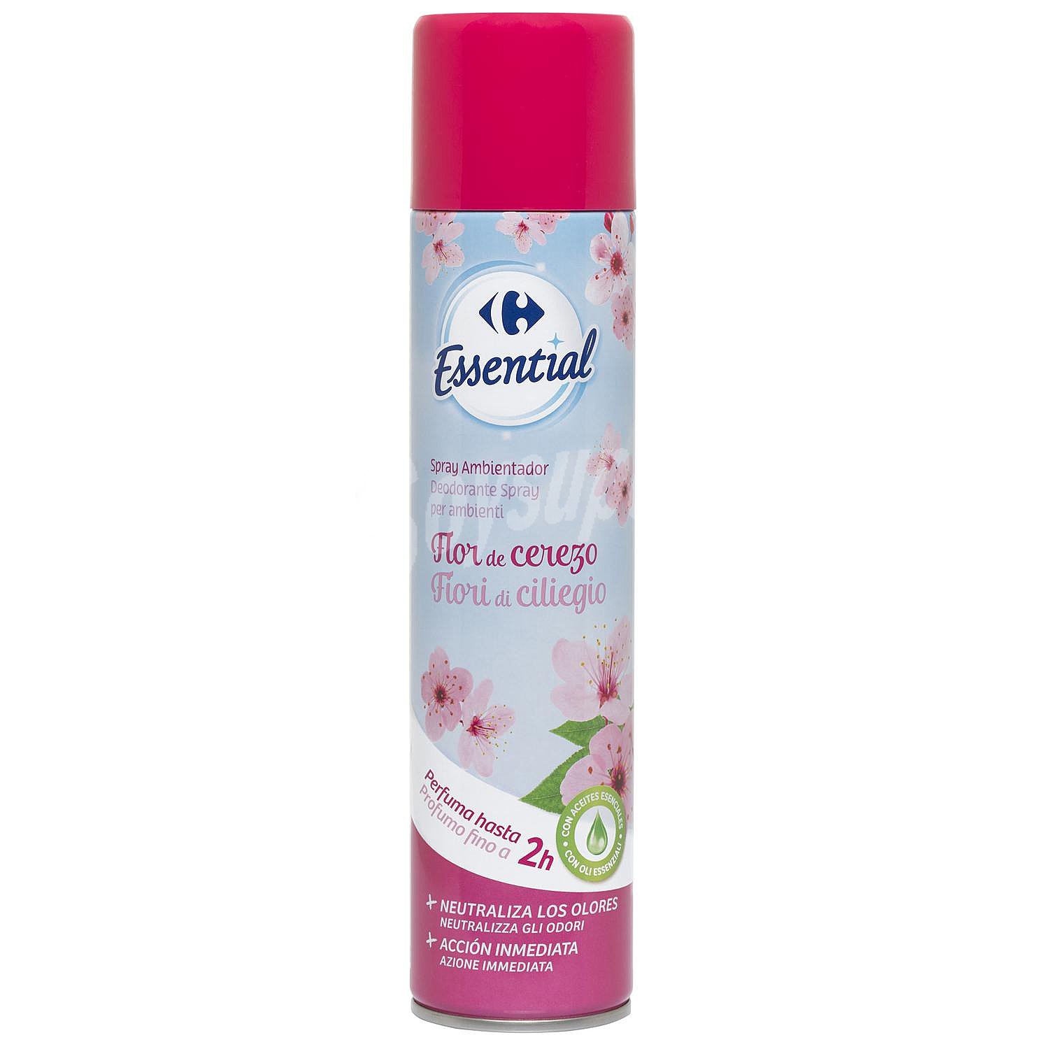 Ambientador spray flor de cerezo Essential Carrefour