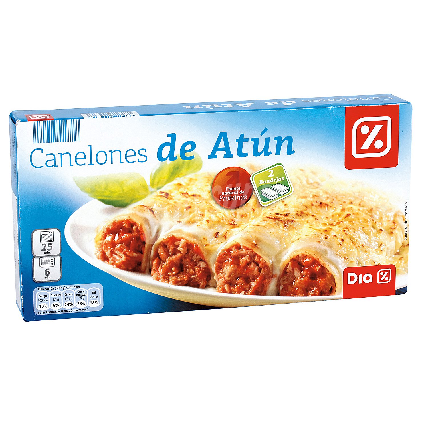 Canelones de atún