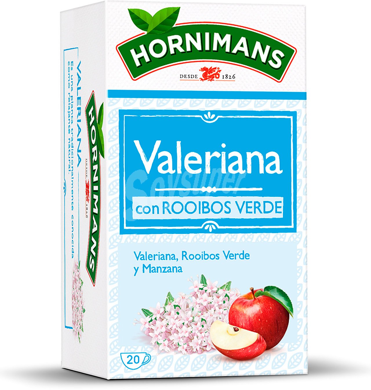 Infusión hornimans valerianacon rooibos verde