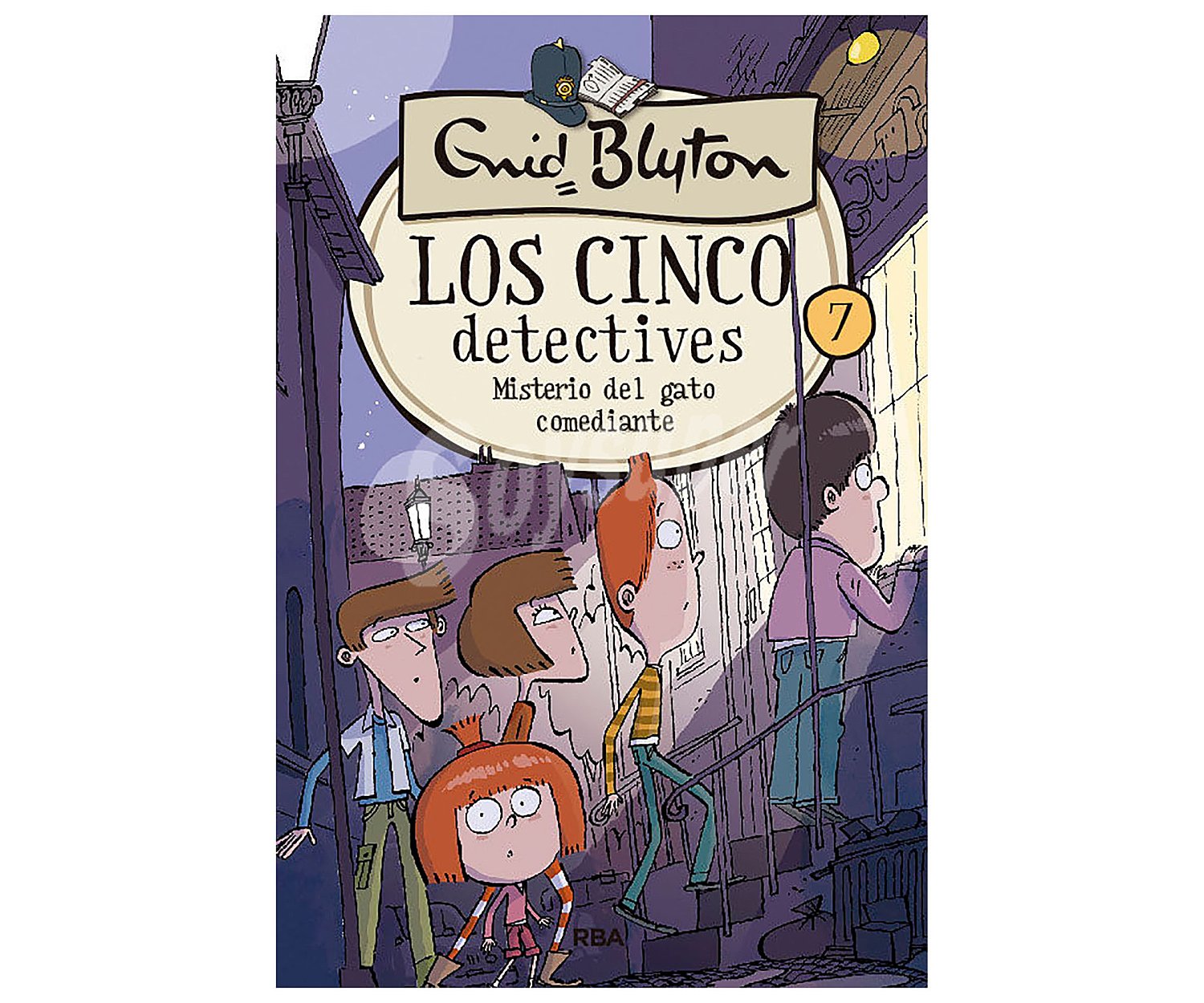 Los cinco detectives 7: Misterio del gato comediante, enid blyton. Género: infantil. Editorial rba.