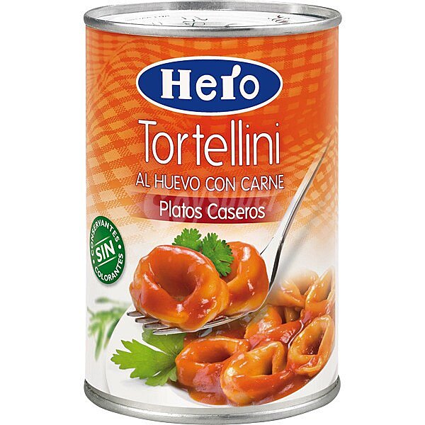 Tortellini al huevo con carne