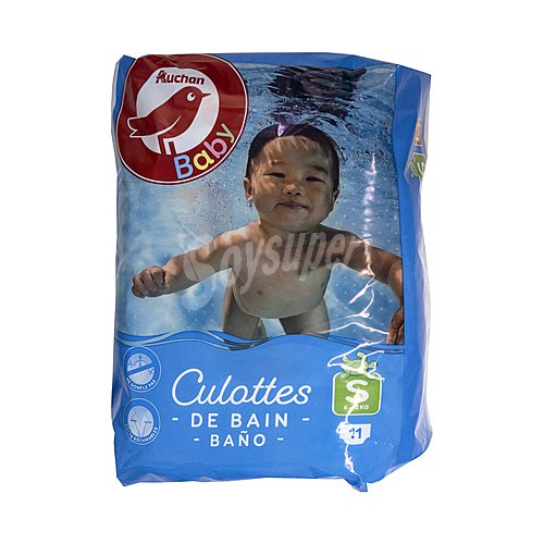 Alcampo baby Pañales bañador unisex talla pequeña, para niños de 6 a 12 kilogramos alcampo baby