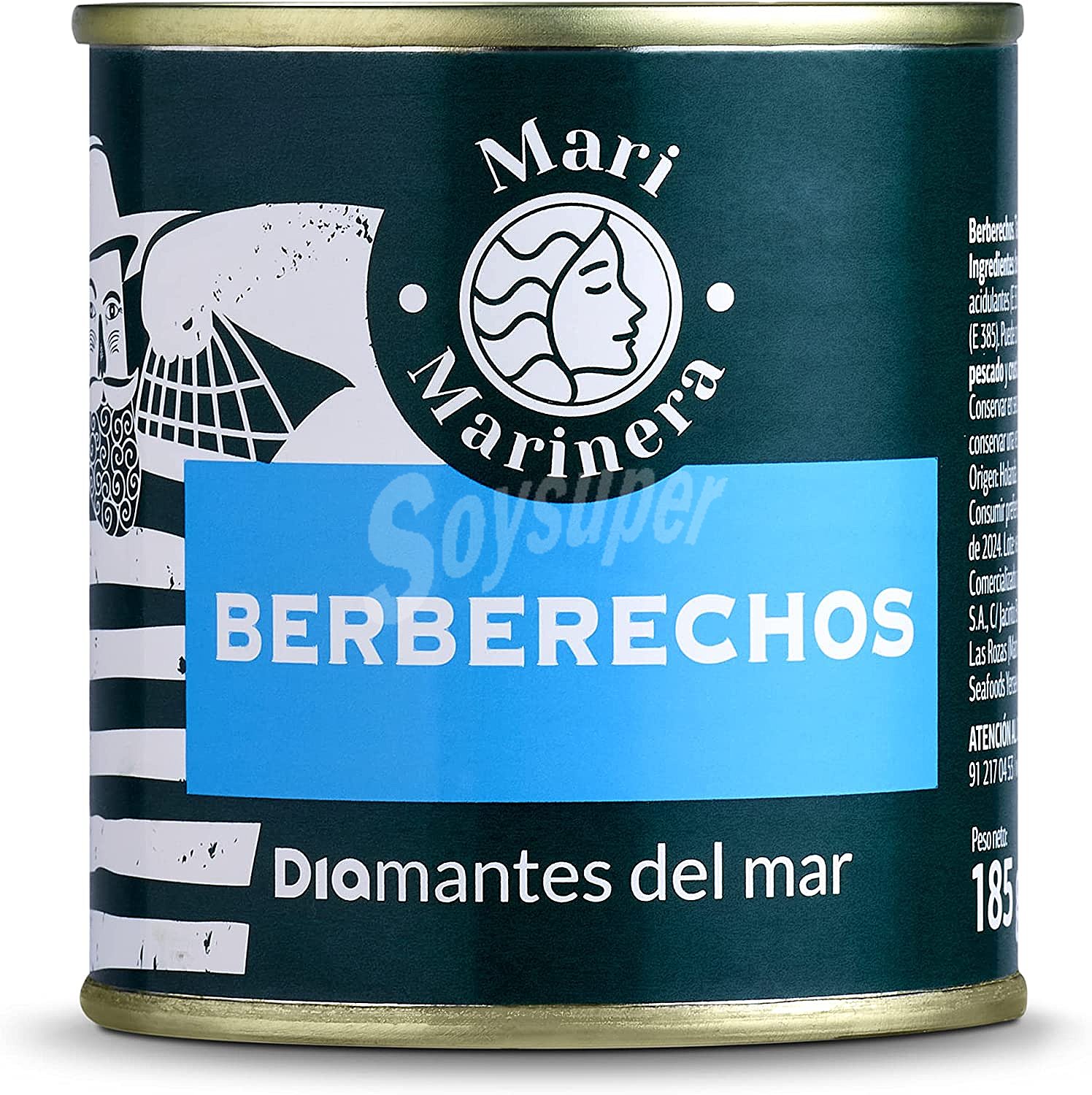 Berberechos al natural Mari Marinera