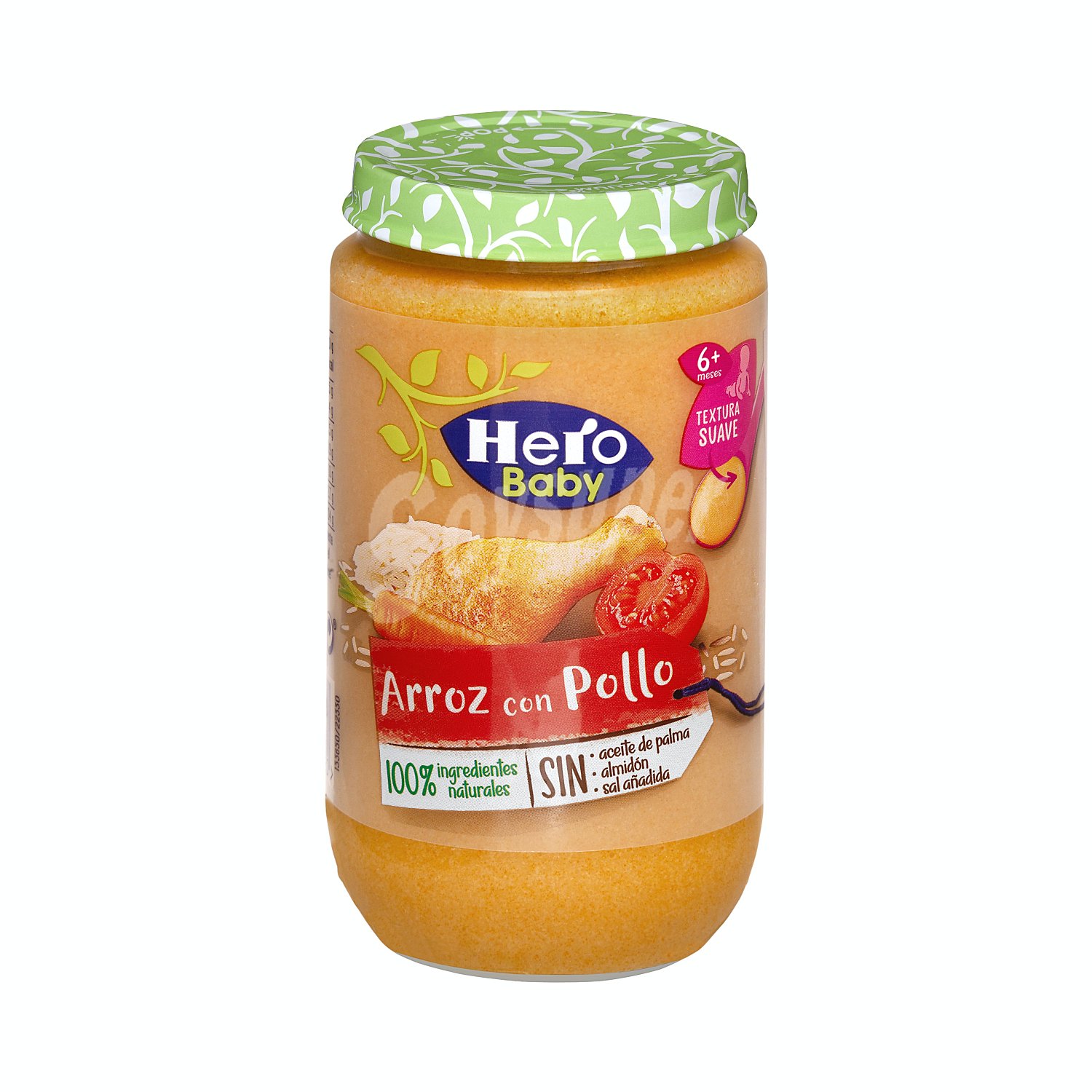 Tarrito de textura suave de arroz con pollo a partir de 6 meses hero Baby