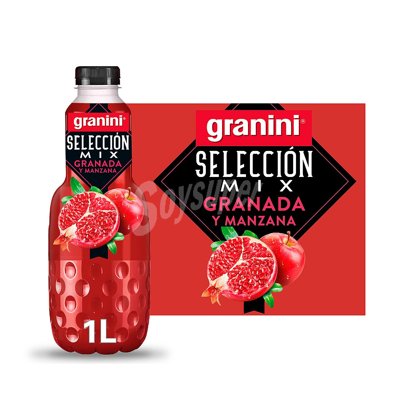 Bebida de granada y manzana granini Selección