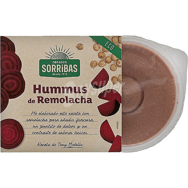 Hummus de remolacha ecológico