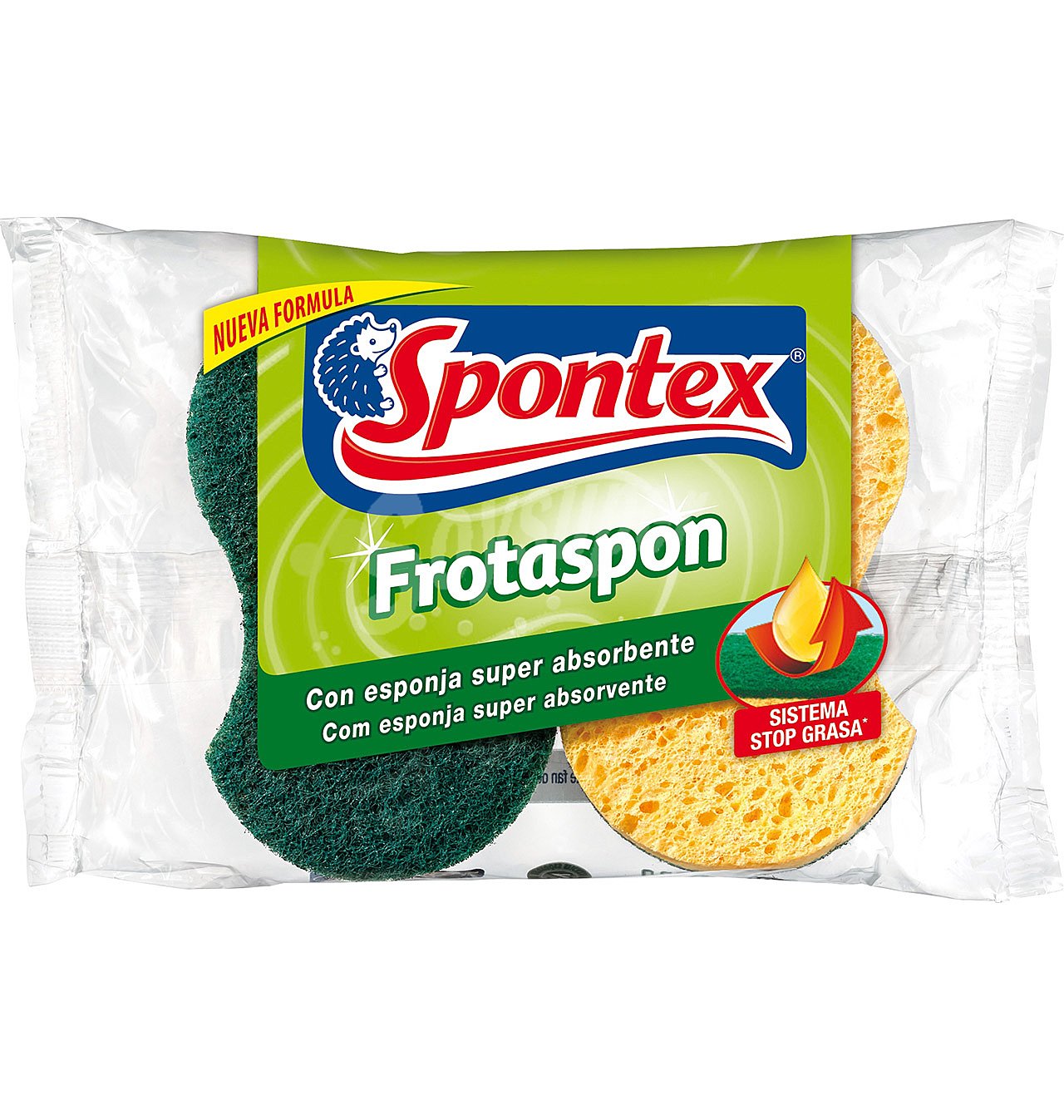 Estropajo de fibra verde Frotaspón brillo