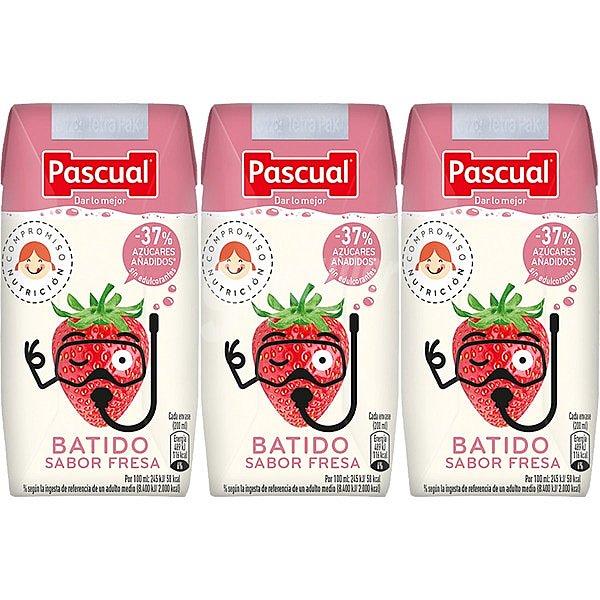 Batido de fresa, sin gluten