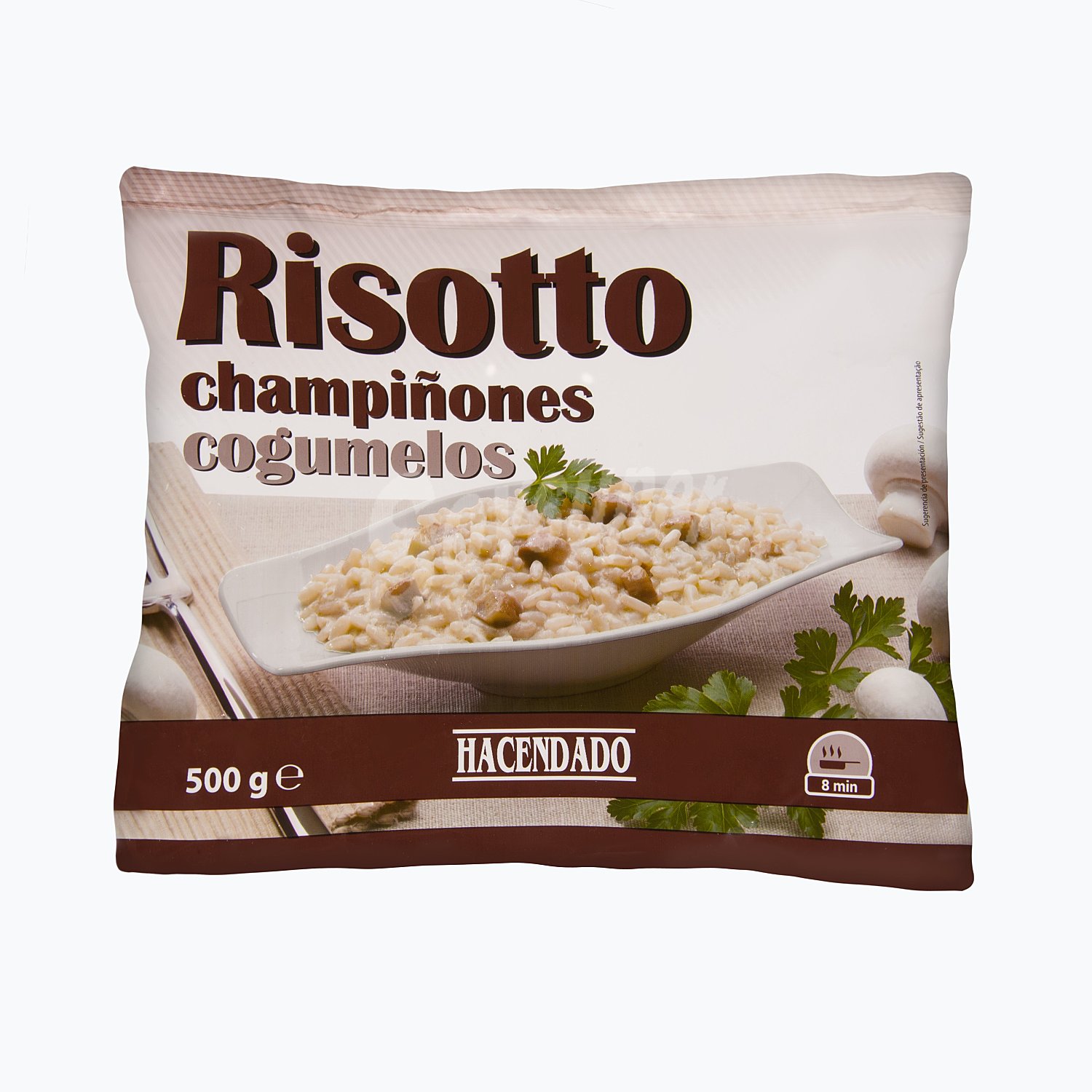 Risotto de champiñones congelado