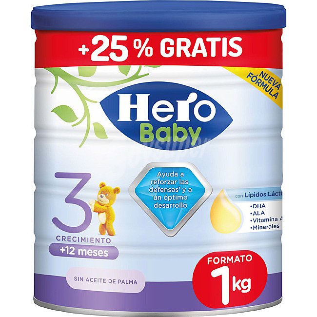 Leche en polvo crecimiento Hero Baby