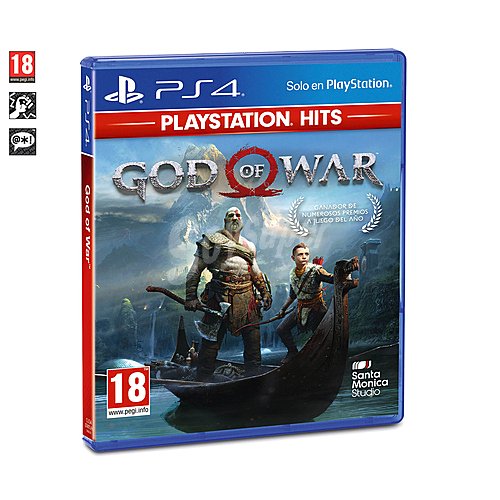 Videojuego God of para Playstation 4, edición Hits. Género: acción. pegi: +18