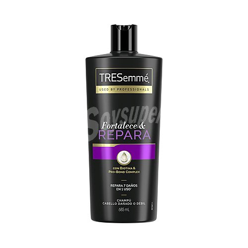 Tresemmé Champú con biotina y Pro-bond complex, para cabellos dañados o débiles tresemmé Fortalece & repara