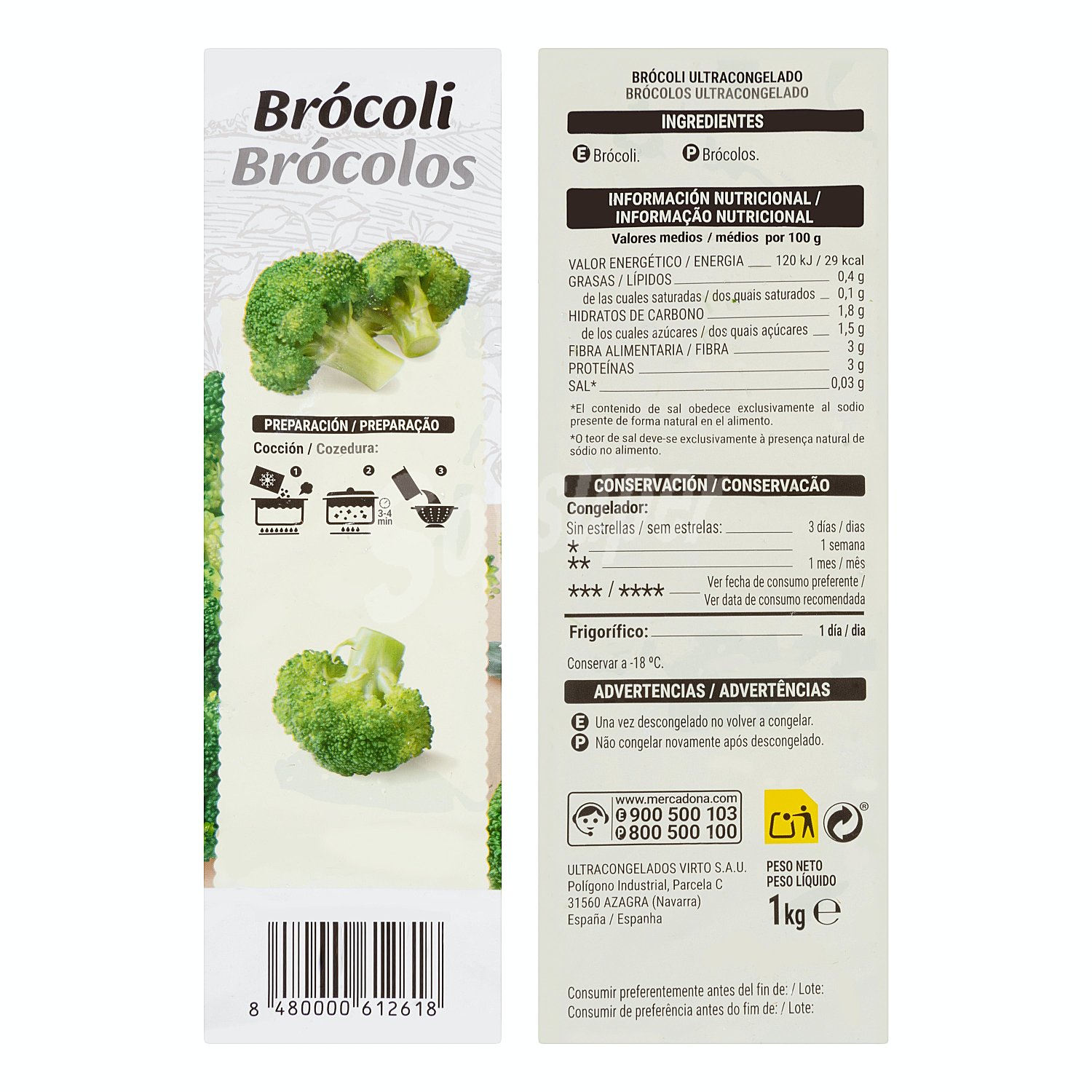 Brocoli congelado