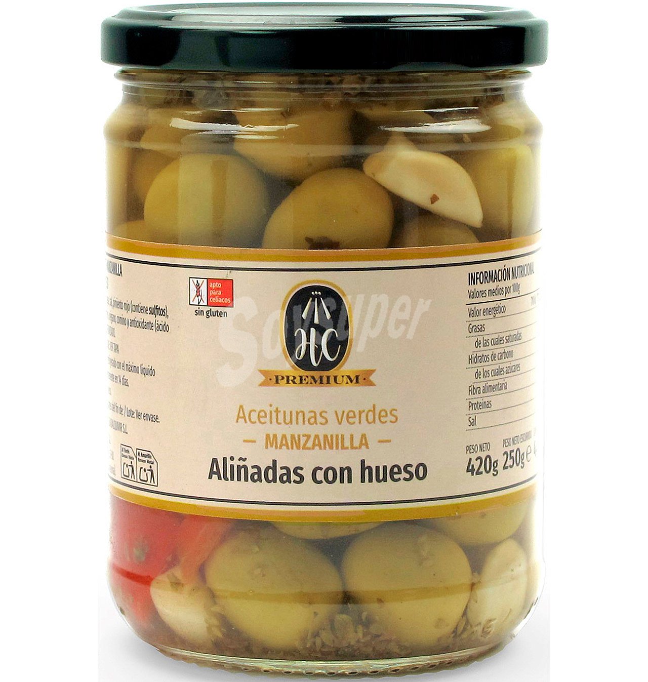 Aceitunas hc aliñadas