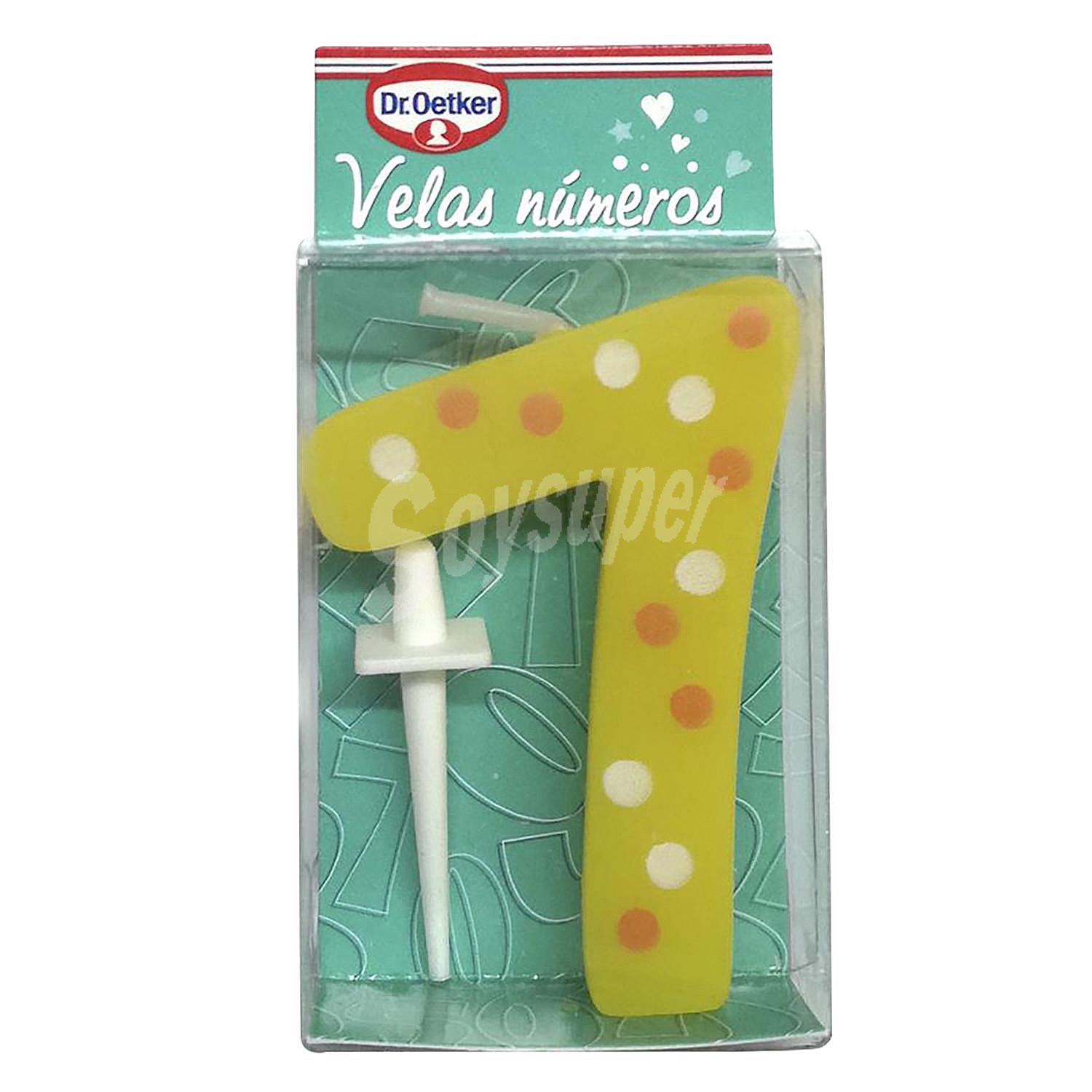 Vela número 7 Dr. Oetker