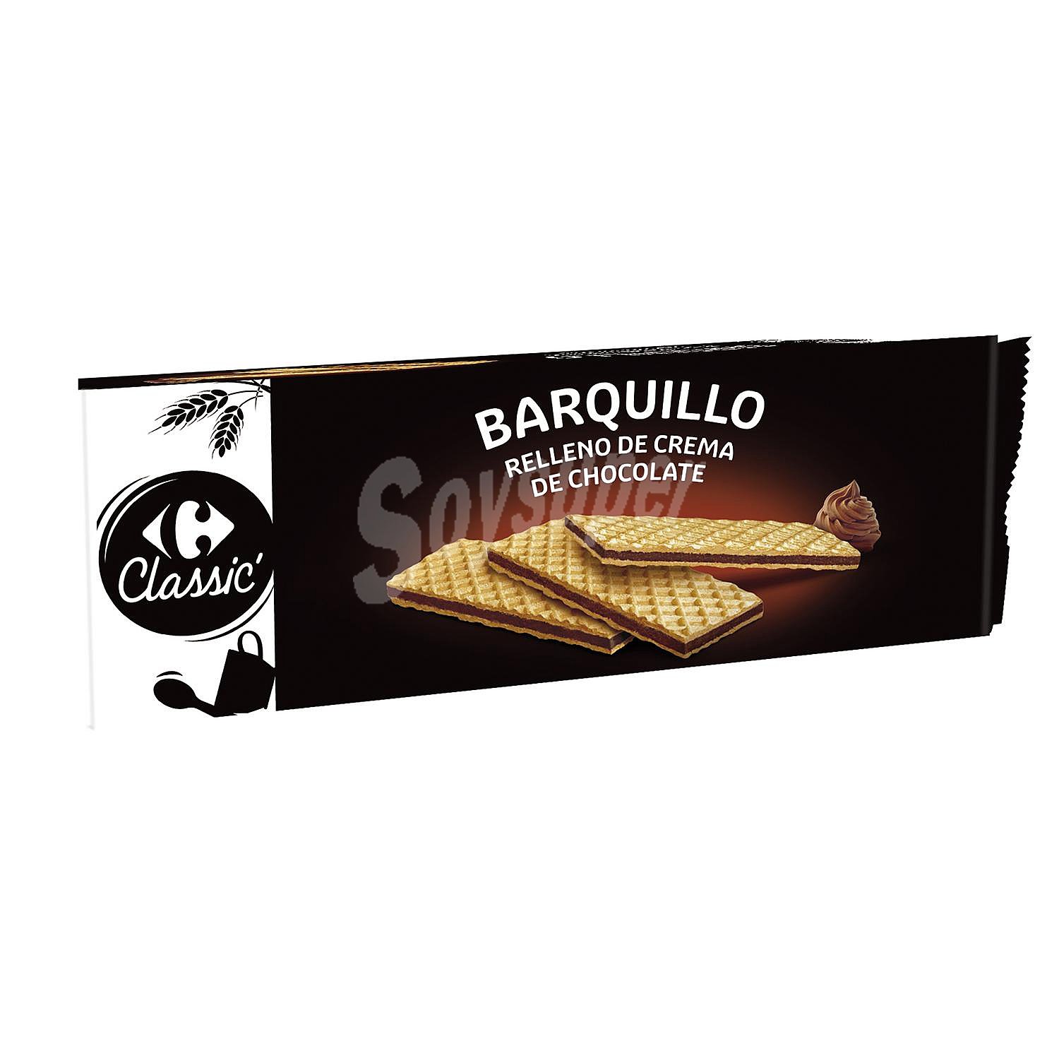 Galletas de barquillo rellena sabor chocolate Carrefour