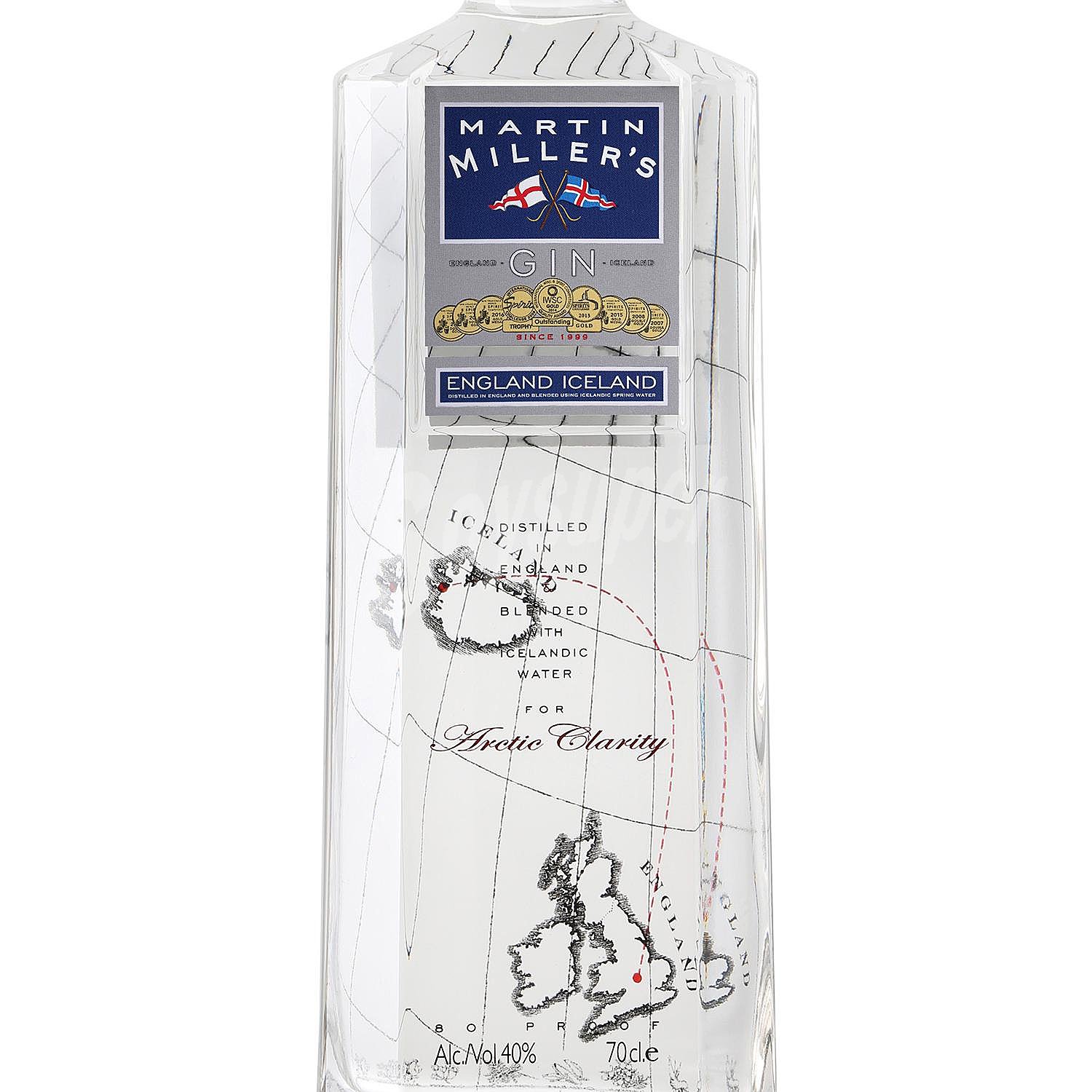 Ginebra inglesa premium tipo London dry