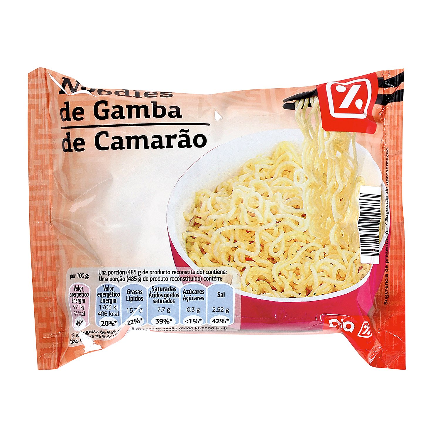 Noodles sabor gamba Dia