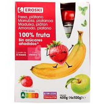 Bolsitas 100% fresa-plátano sin azúcar