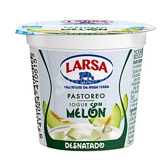 Yogur desnatado con melón Larsa