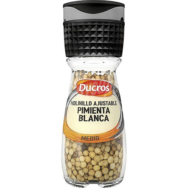 Molinillo de pimienta blanca