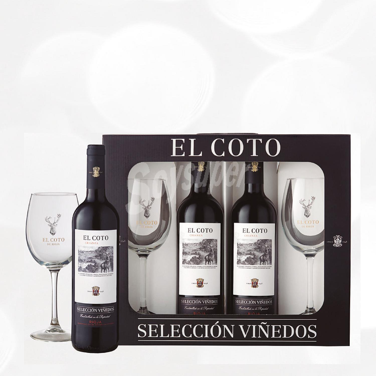 Estuche 2 Bot. El Coto Selección Viñedos Tinto 2019