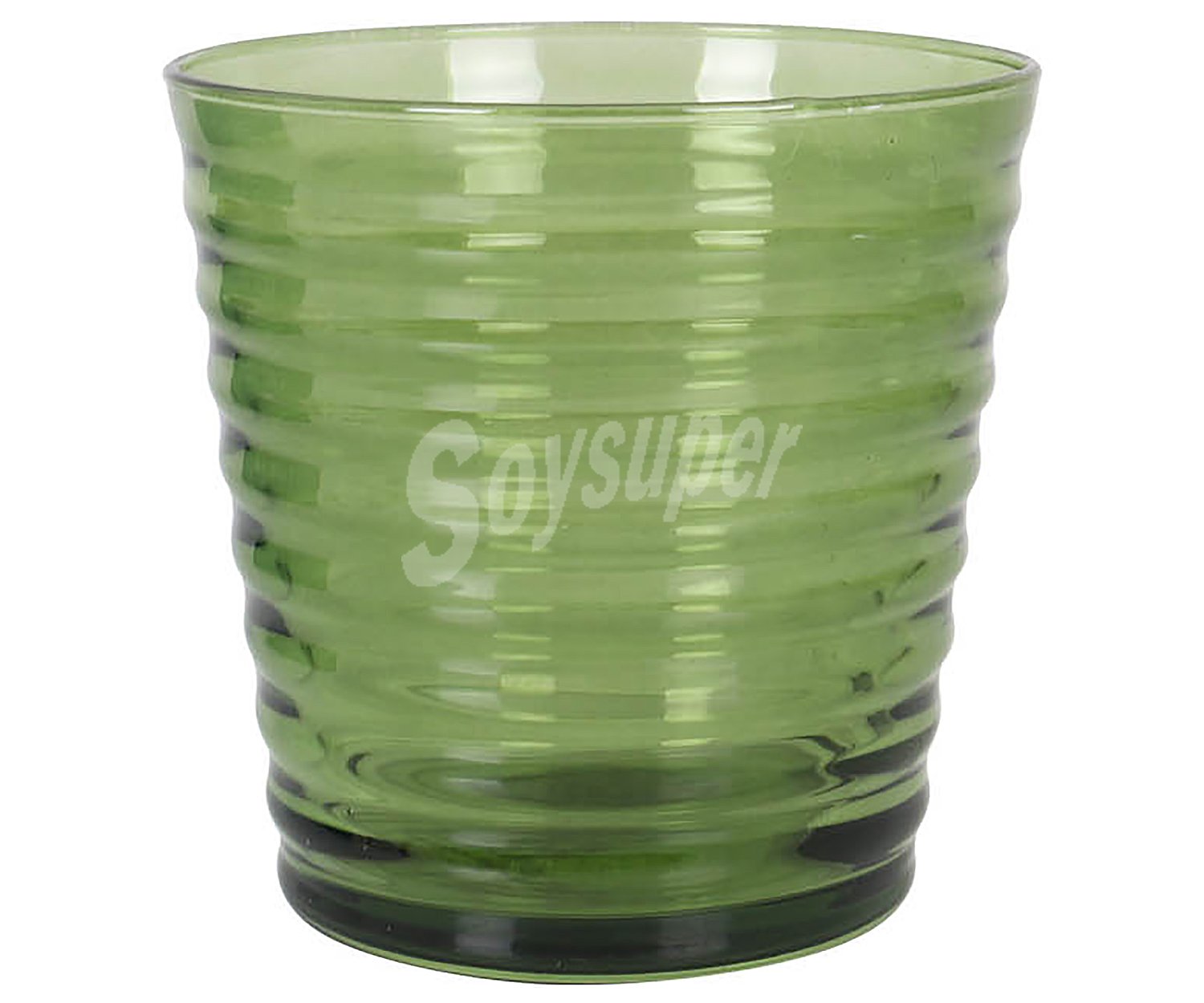 Vaso de vidrio verde 0,35 litros, coimbra trendy.