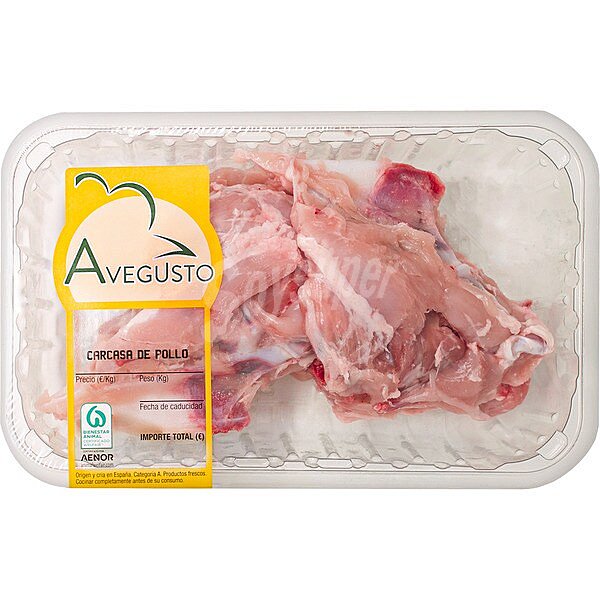 Carcasas de pollo peso aproximado