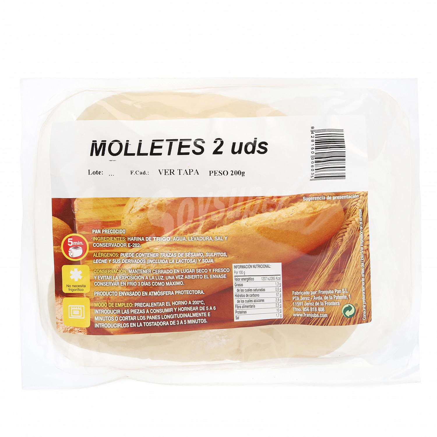 Molletes de pan