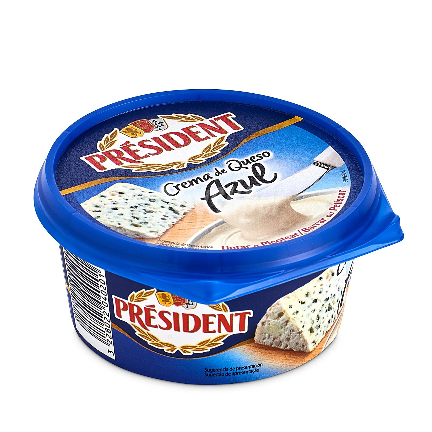 Crema de queso para untar azul président