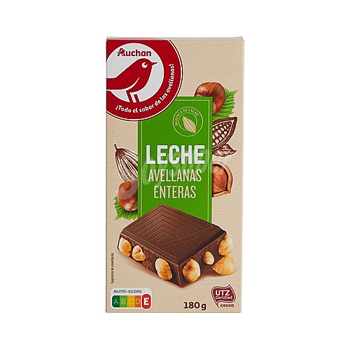 Producto alcampo Chocolate con leche con avellanas enteras producto alcampo