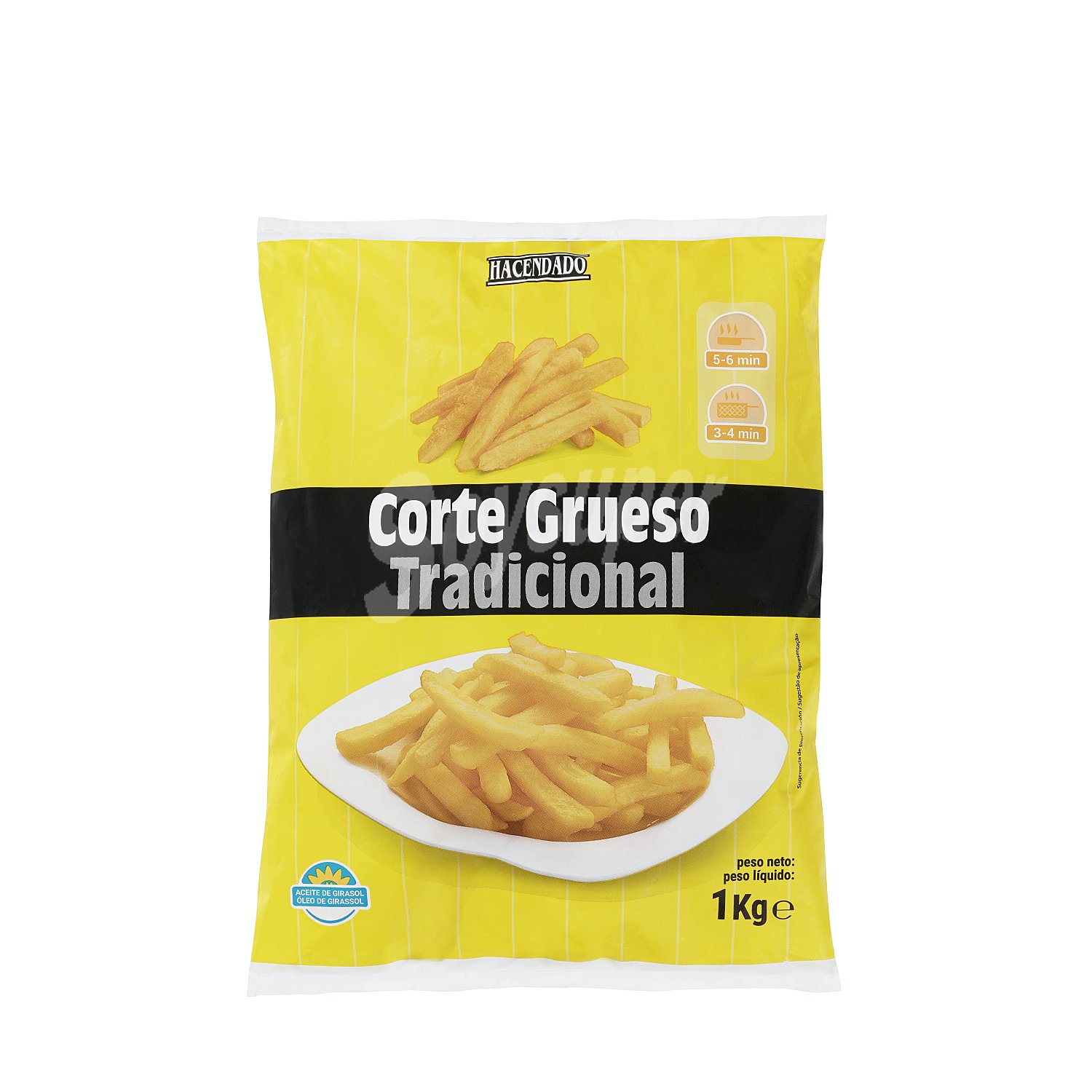 Patata prefrita congelada corte grueso clasica