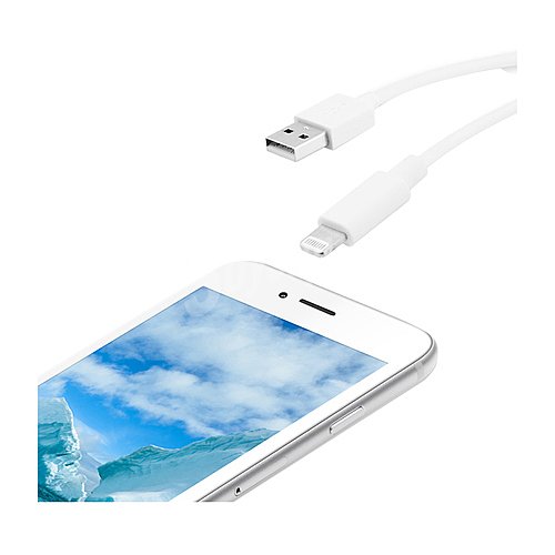 Cable para Apple Usb- Lightning qilive, longitud 3m. (teléfono no incluido)