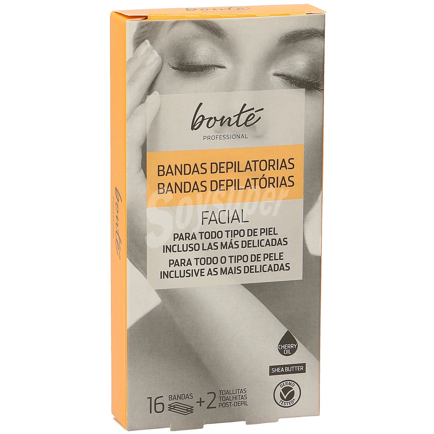 Bandas depilatorias facial Bonté Professional