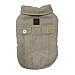 Abrigo beige para perros talla L 35 cm