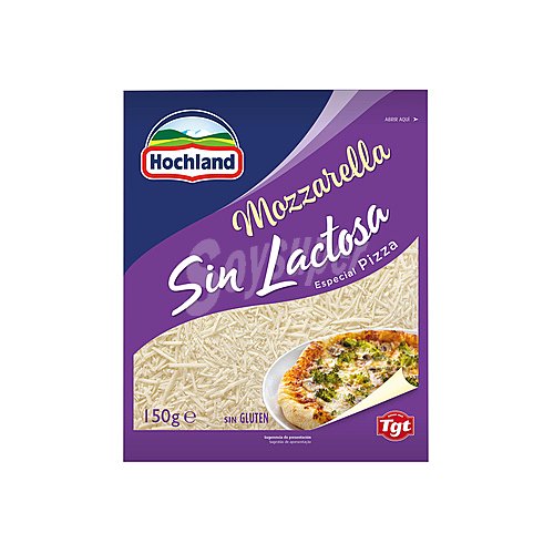 Hochland Queso rallado mozzarella sin lactosa hochland