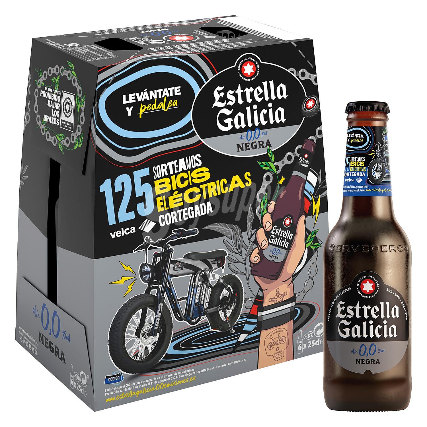 Cervezas negra (0,0 % Vol.)