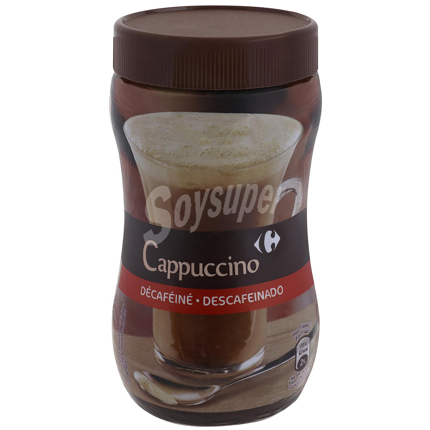 Café soluble cappuccino descafeinado Carrefour