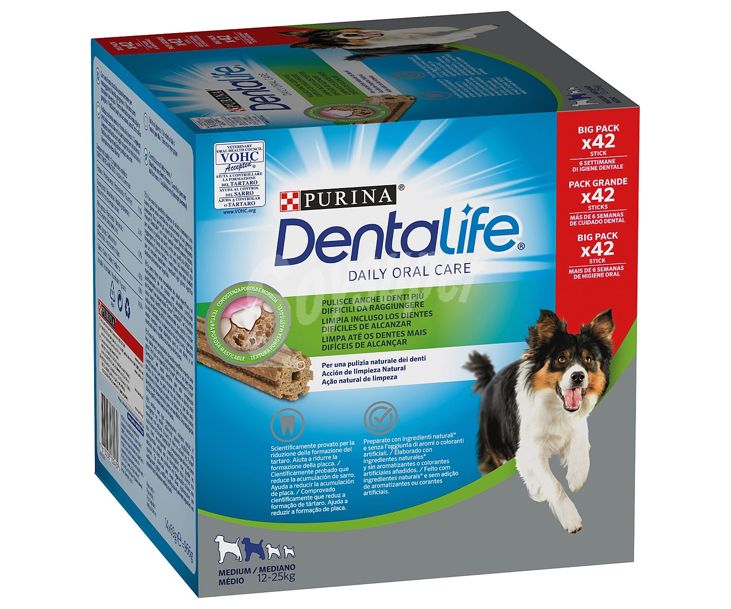 Dentalife Snack dental uso diario para perros medianos, purina dentalife