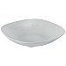 Plato hondo cuadrado de porcelana blanca,23cm, actuel