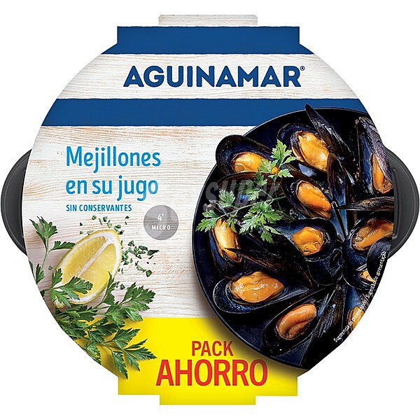 Mejillones cocidos en su jugo