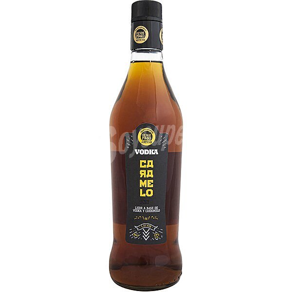 Licor de vodka caramelo botella 75 cl