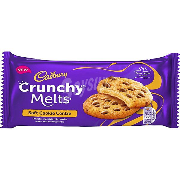 Crunchy Melts cookies rellenas de crema de galleta