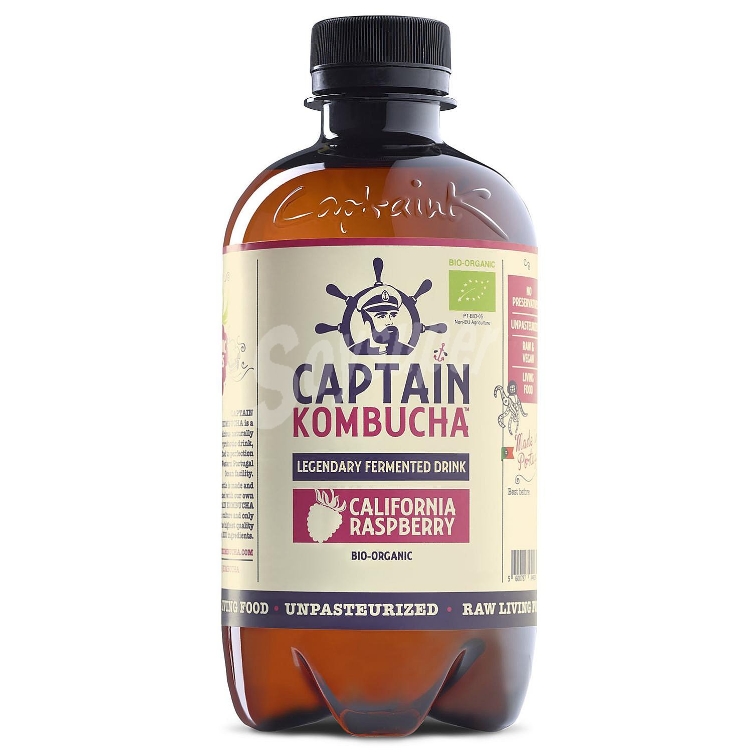 Captain Kombucha California Rasperry ecológico