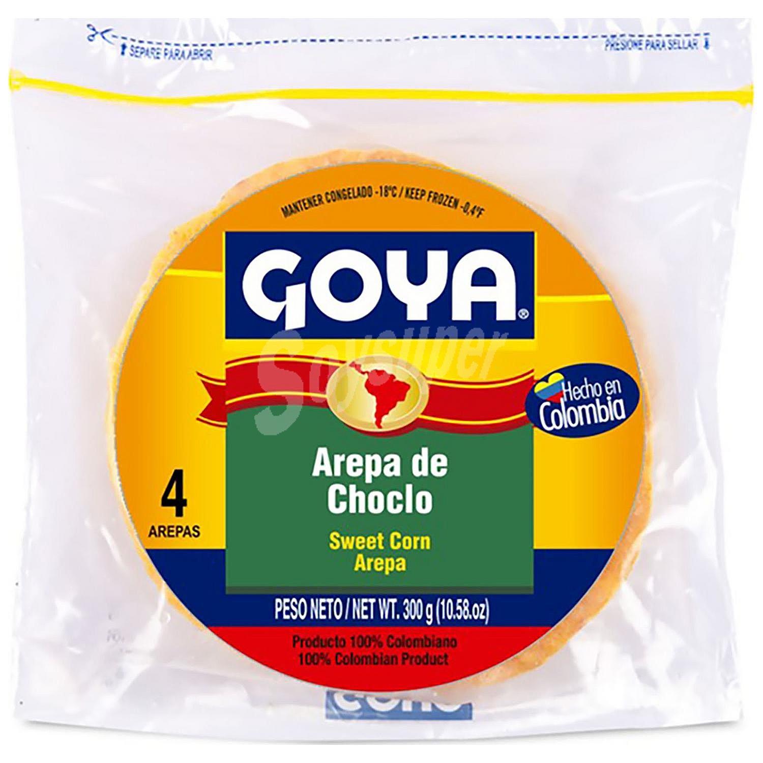 Arepa de choclo Goya